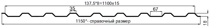 Фото: Профнастил оцинкованный МП20 х 1100 (ОЦ-01-БЦ-0.65) в Лыткарино