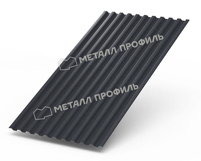 Фото: Профнастил С21 х 1000 - B (Steelmatt-20-7024-0.4±0.08мм) в Лыткарино