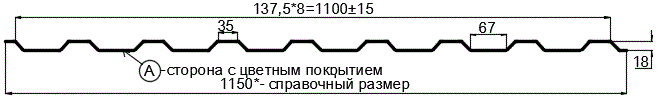 Фото: Профнастил МП20 х 1100 - A RETAIL (ПЭ-01-7024-СТ) в Лыткарино