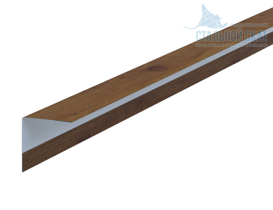 Фото: Планка угла наружного 30х30х3000 (ECOSTEEL_T-12-Дуб-0.45) в Лыткарино