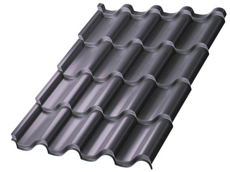 Металлочерепица МП Монтерроса-M (PURMAN-20-7024-0.5)