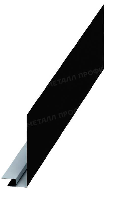 Планка карнизного свеса сложная 250х50х2000 NormanMP (ПЭ-01-9005-0.5)