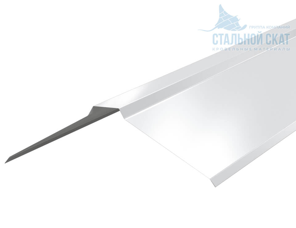 Планка конька плоского 150х150х2000 NormanMP (ПЭ-01-9003-0.5)
